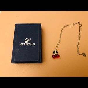 Brand New Swarovski Crystal Cherry Necklace